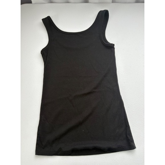 Cynthia Rowley New York Black Tank Top Sleeveless Basic Ribbed XS/TP - Picture 2 of 4